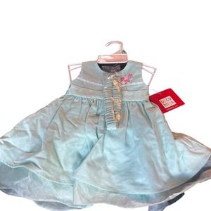 * Baby Togs baby girls 3 piece teal  dress set